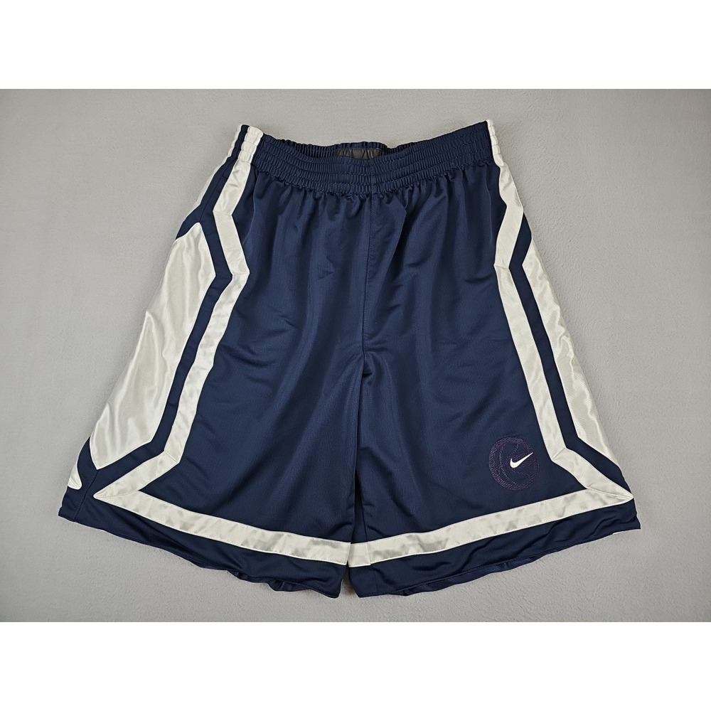 Nike Basketball Shimmer Money Shorts Men's XL Reversible Y2K Navy White